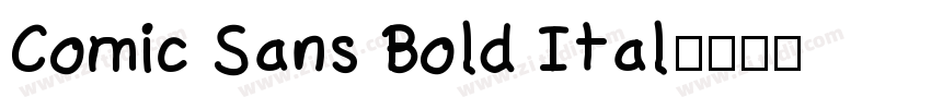 Comic Sans Bold Ital字体转换